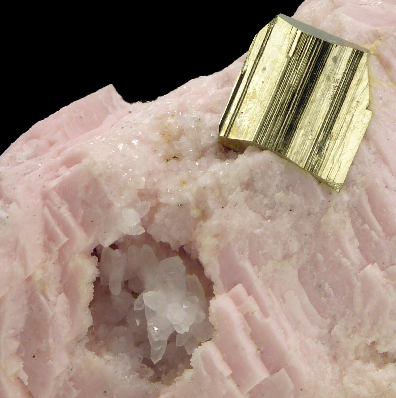 Pink Crystals Rhodochrosite with Particles of Pyrite. Natural Texture of  Mineral for Background Stock Image - Image of crystal, nugget: 131529665